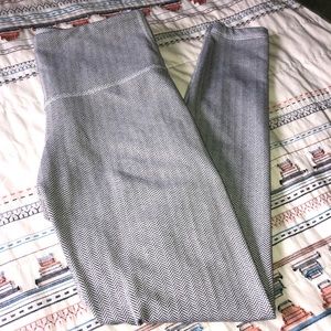 Grey herringbone leggings